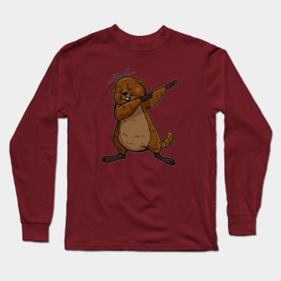 Groundhog Dabbing Dance In The Underground Long Sleeve T-Shirt